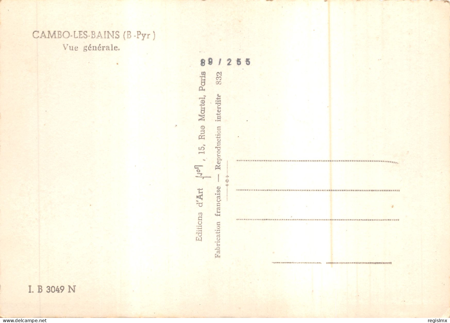 64-CAMBO LES BAINS-N°T572-A/0143 - Sonstige & Ohne Zuordnung