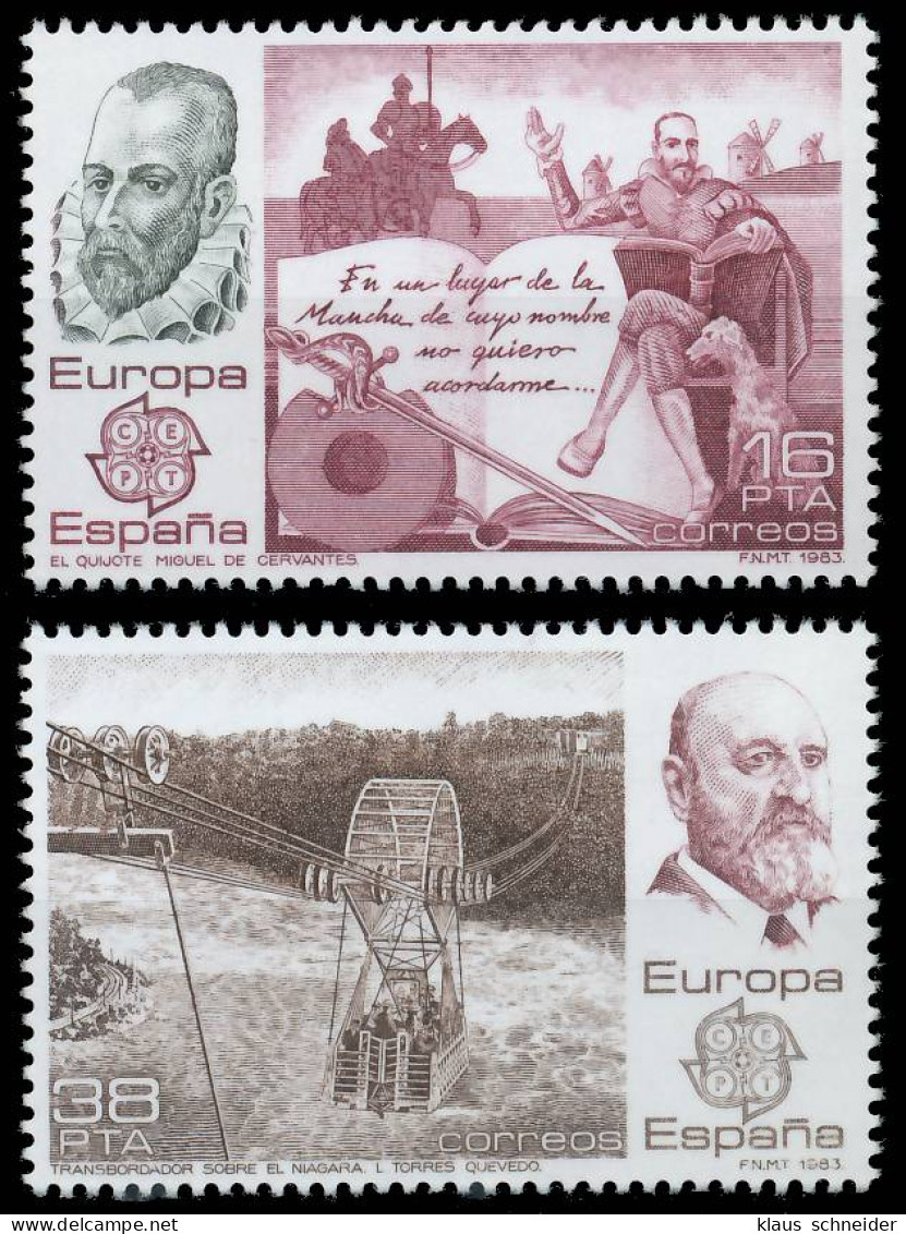 SPANIEN 1983 Nr 2585-2586 Postfrisch S1E954A - Unused Stamps