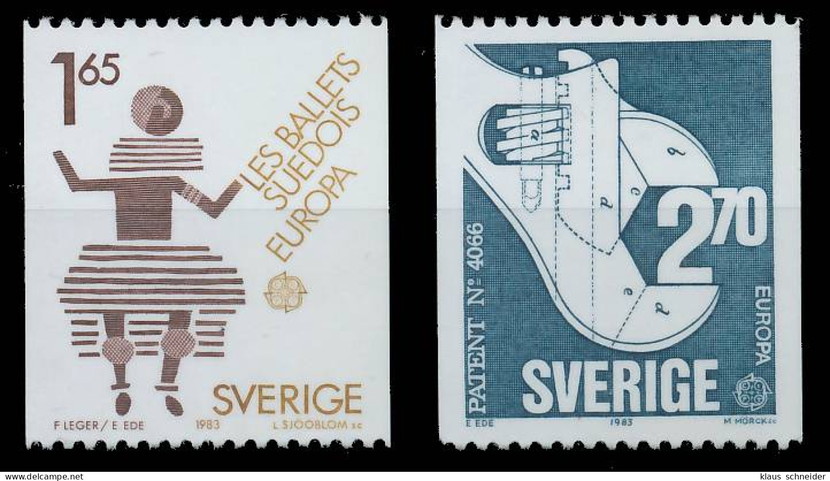 SCHWEDEN 1983 Nr 1237-1238 Postfrisch S1E9502 - Unused Stamps