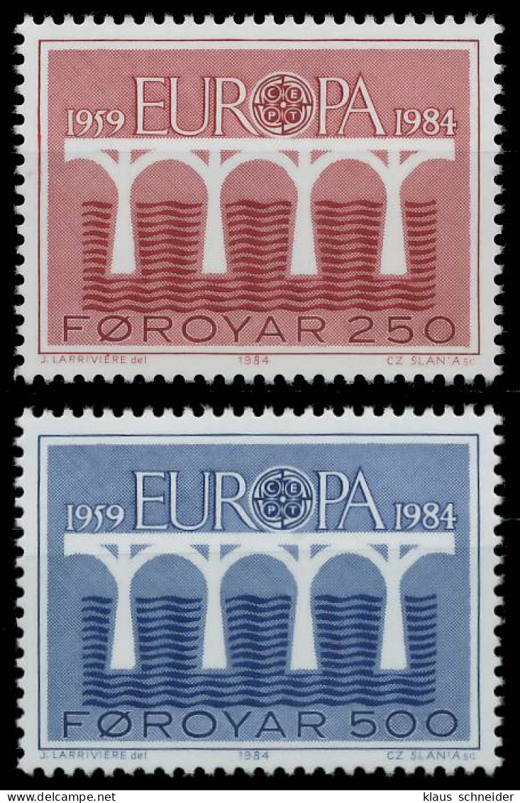 FÄRÖER 1984 Nr 97-98 Postfrisch S1E95EE - Färöer Inseln