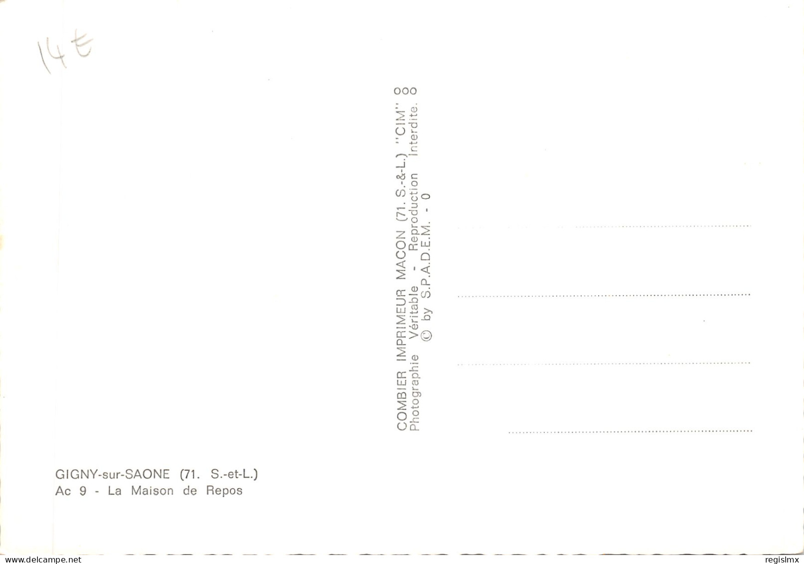 71-GIGNY SUR SAONE-N°T573-A/0149 - Andere & Zonder Classificatie