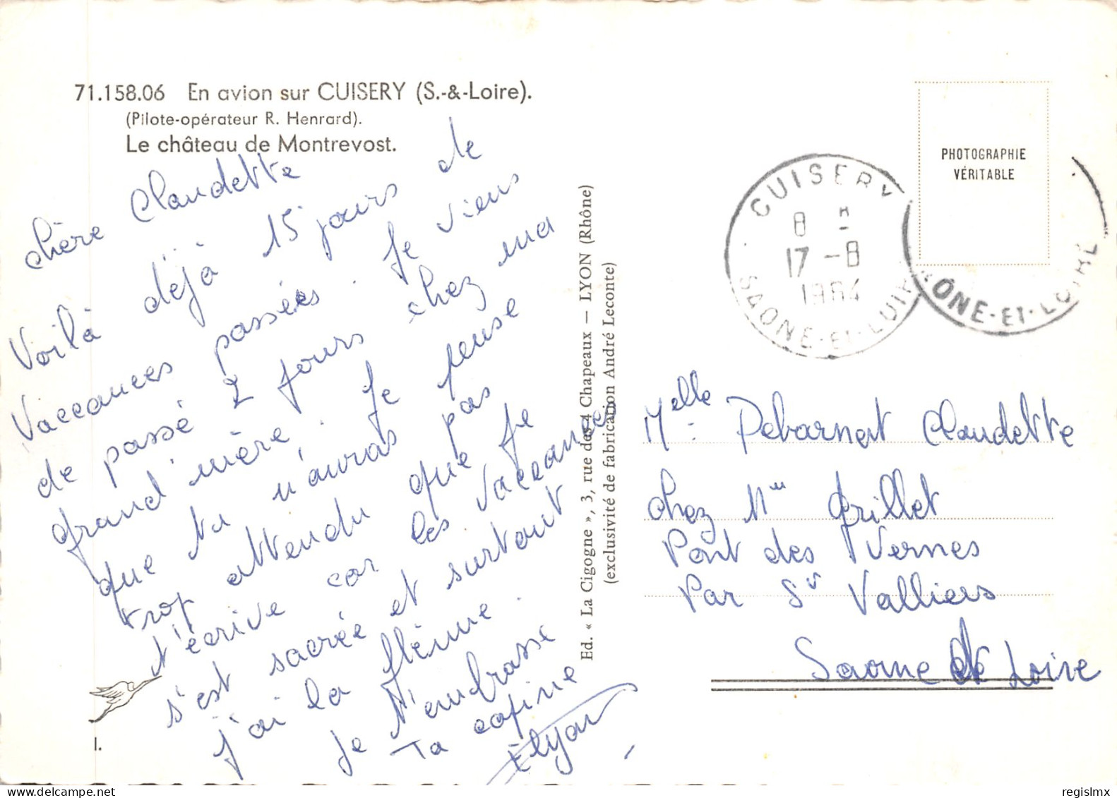 71-CUISERY-LE CHÂTEAU DE MONTREVOST-N°T573-A/0129 - Other & Unclassified