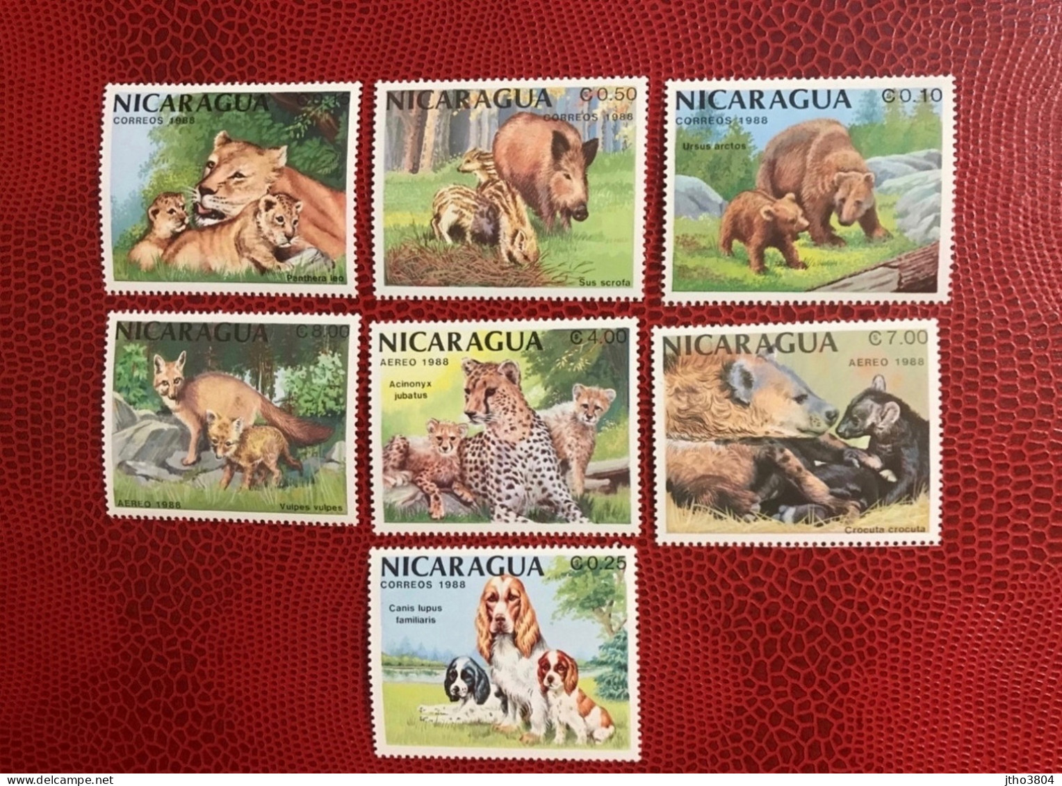 NICARAGUA 1988 7v Neuf MNH Mi 2871 / 2877 Mamíferos Mammals Säugetiere Mammiferi Mammifère - Altri & Non Classificati