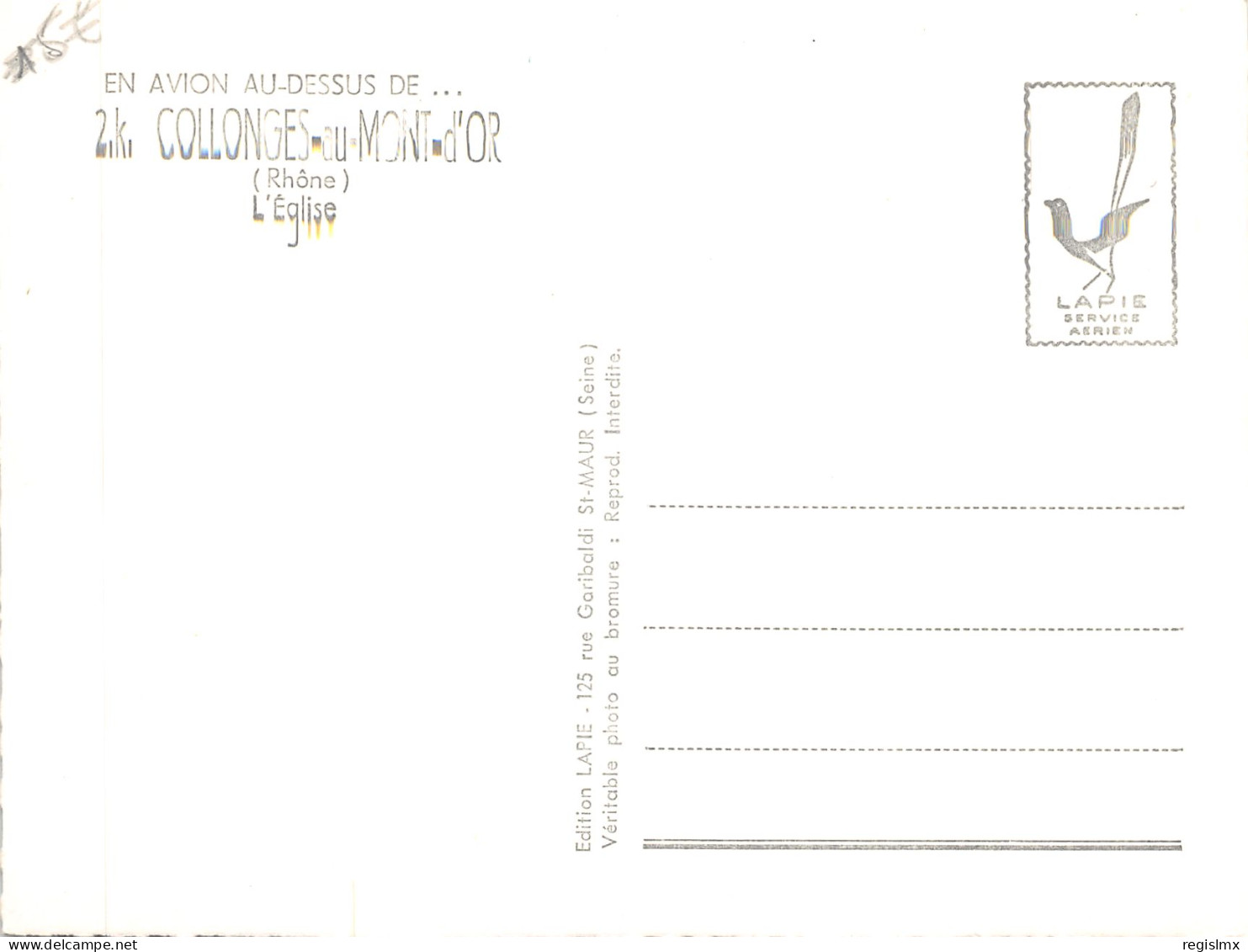 69-COLLONGES AU MONT D OR-N°T572-C/0365 - Other & Unclassified