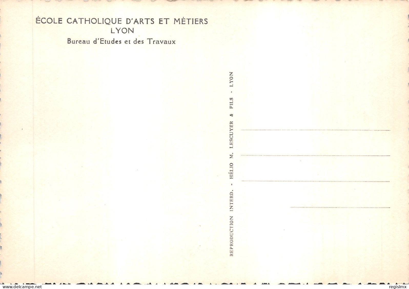 69-LYON-ECOLE CATHOLIQUE D ARTS ET METIERS-N°T572-C/0275 - Autres & Non Classés