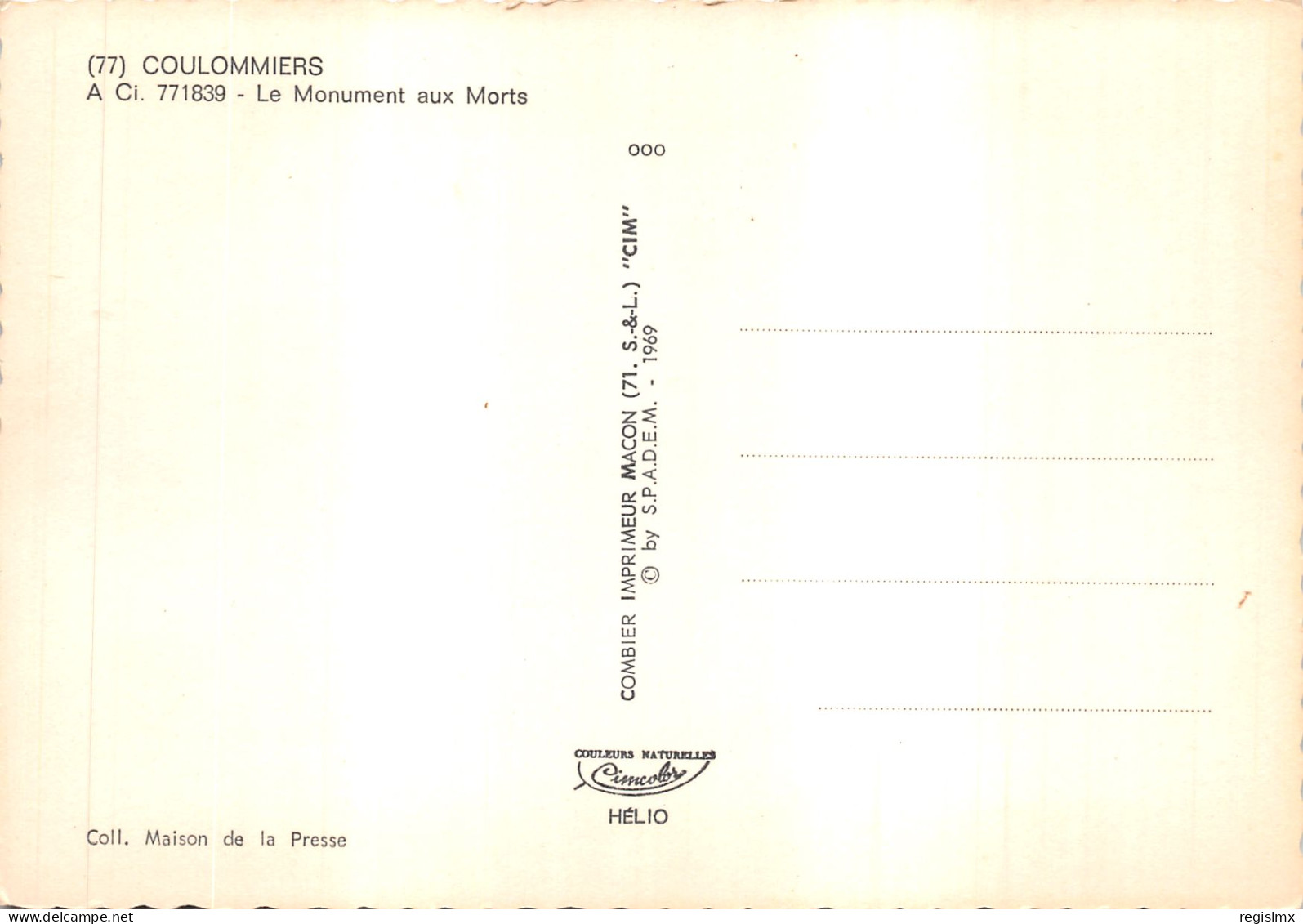 77-COULOMMIERS-N°T573-D/0377 - Coulommiers