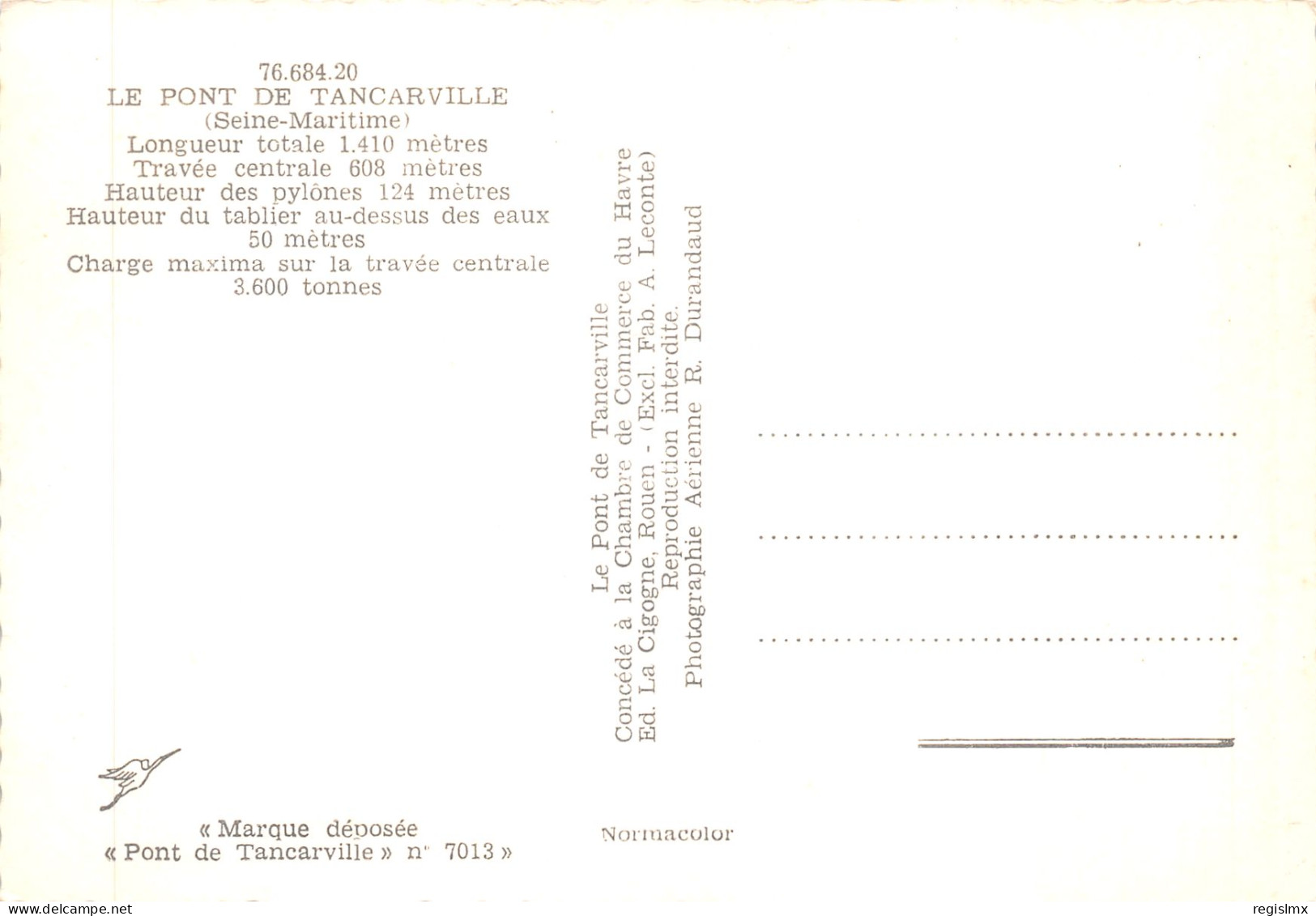 76-LE PONT DE TANCARVILLE-N°T573-D/0001 - Other & Unclassified