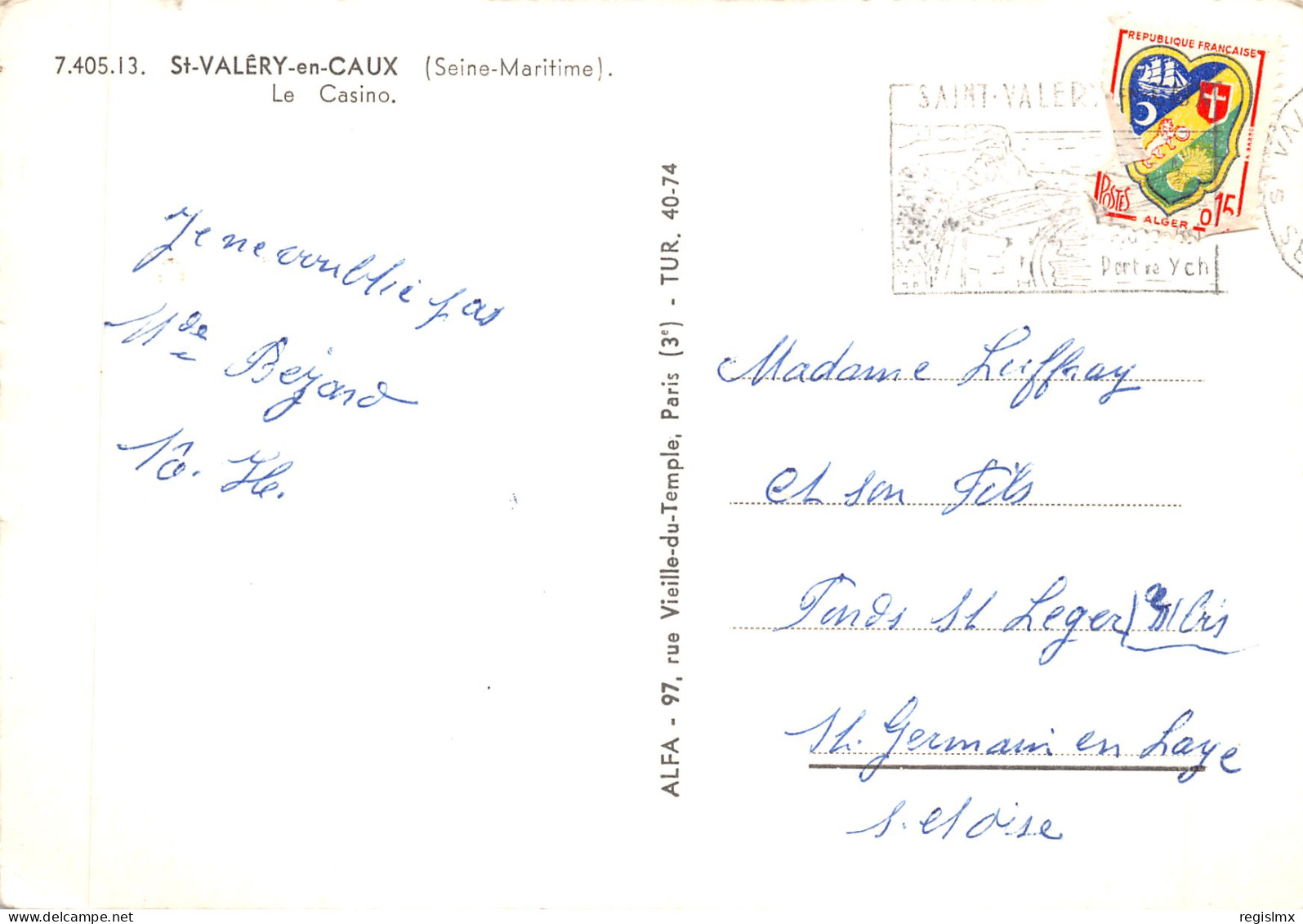 76-SAINT VALERY EN CAUX-N°T573-C/0363 - Saint Valery En Caux