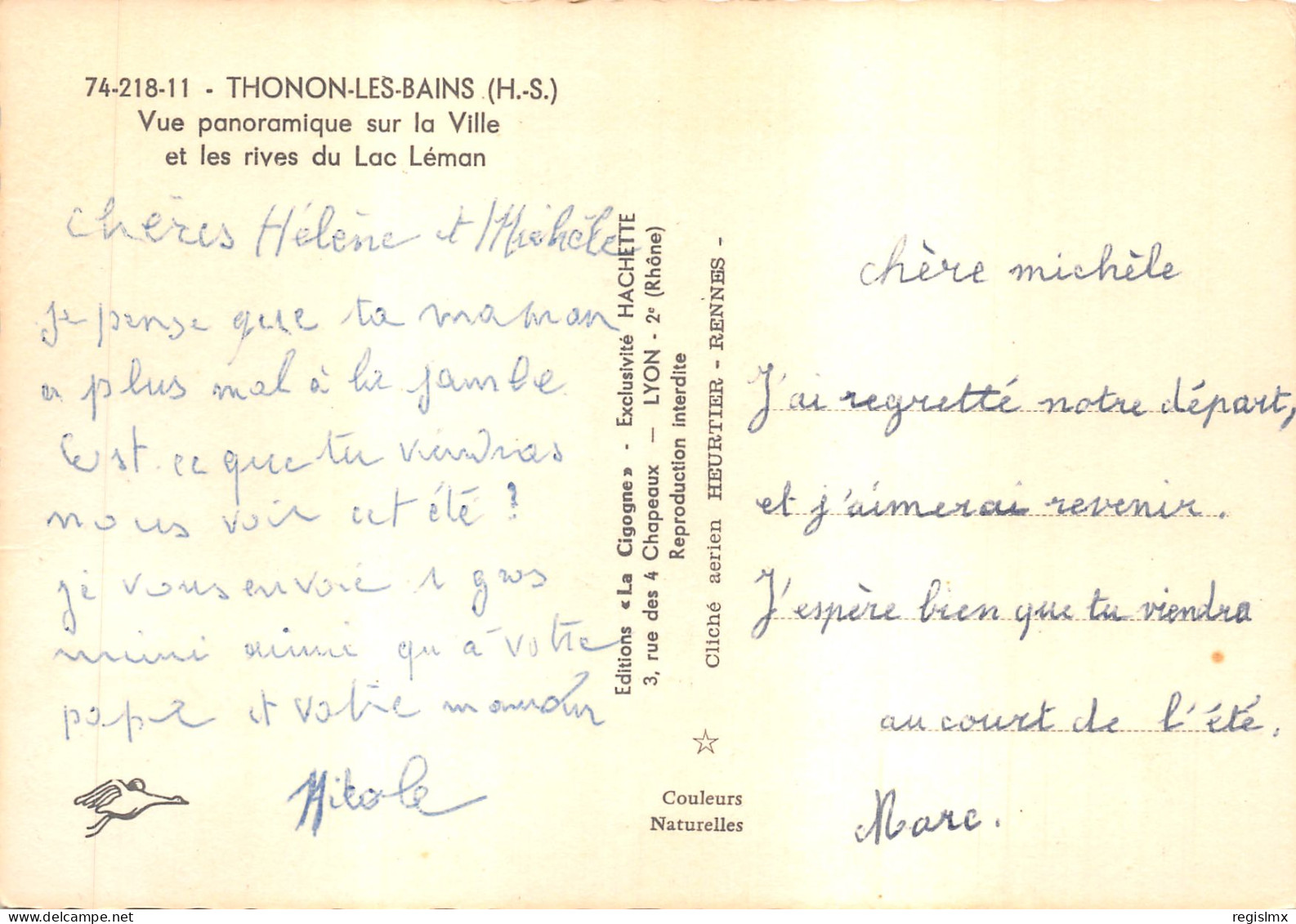 74-THONON LES BAINS-N°T573-C/0197 - Thonon-les-Bains