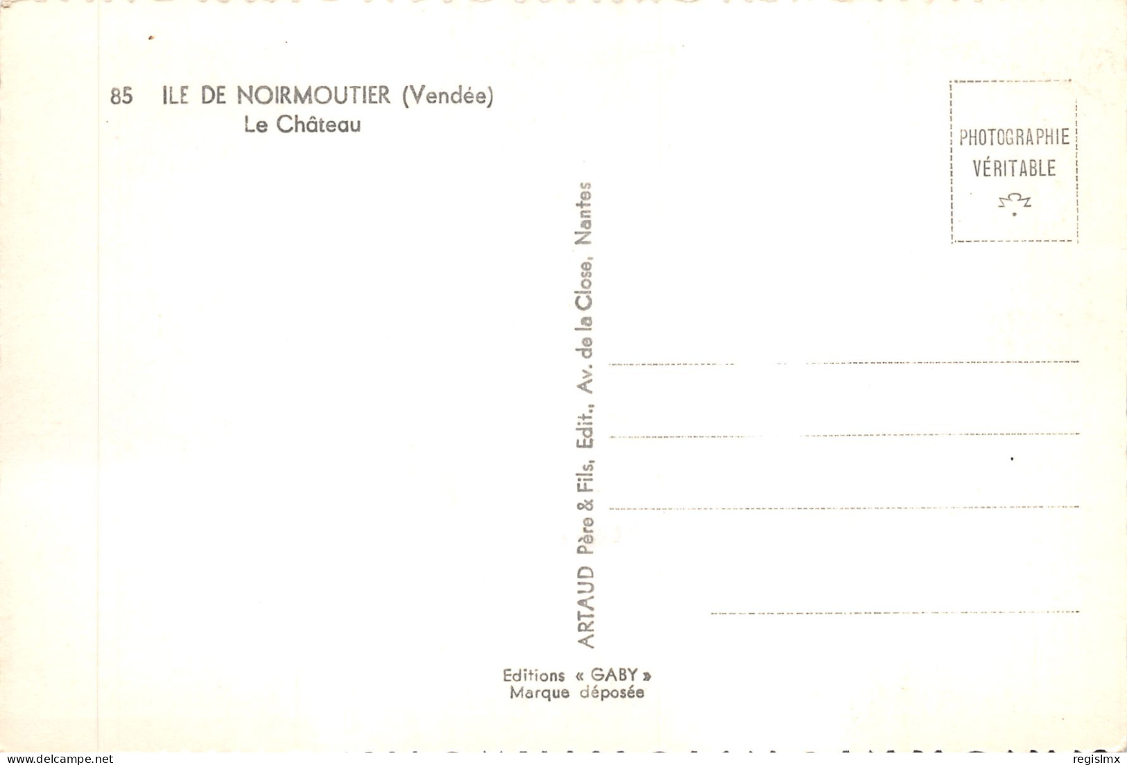 85-ILE DE NOIRMOUTIER-N°T574-C/0161 - Ile De Noirmoutier
