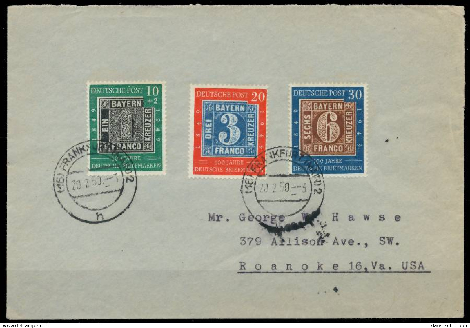 BRD BUND 1949 Nr 113-115 BRIEF SAB X5BED52 - Cartas & Documentos