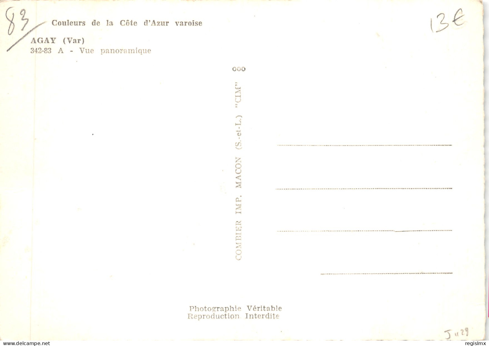 83-AGAY-N°T574-B/0133 - Other & Unclassified