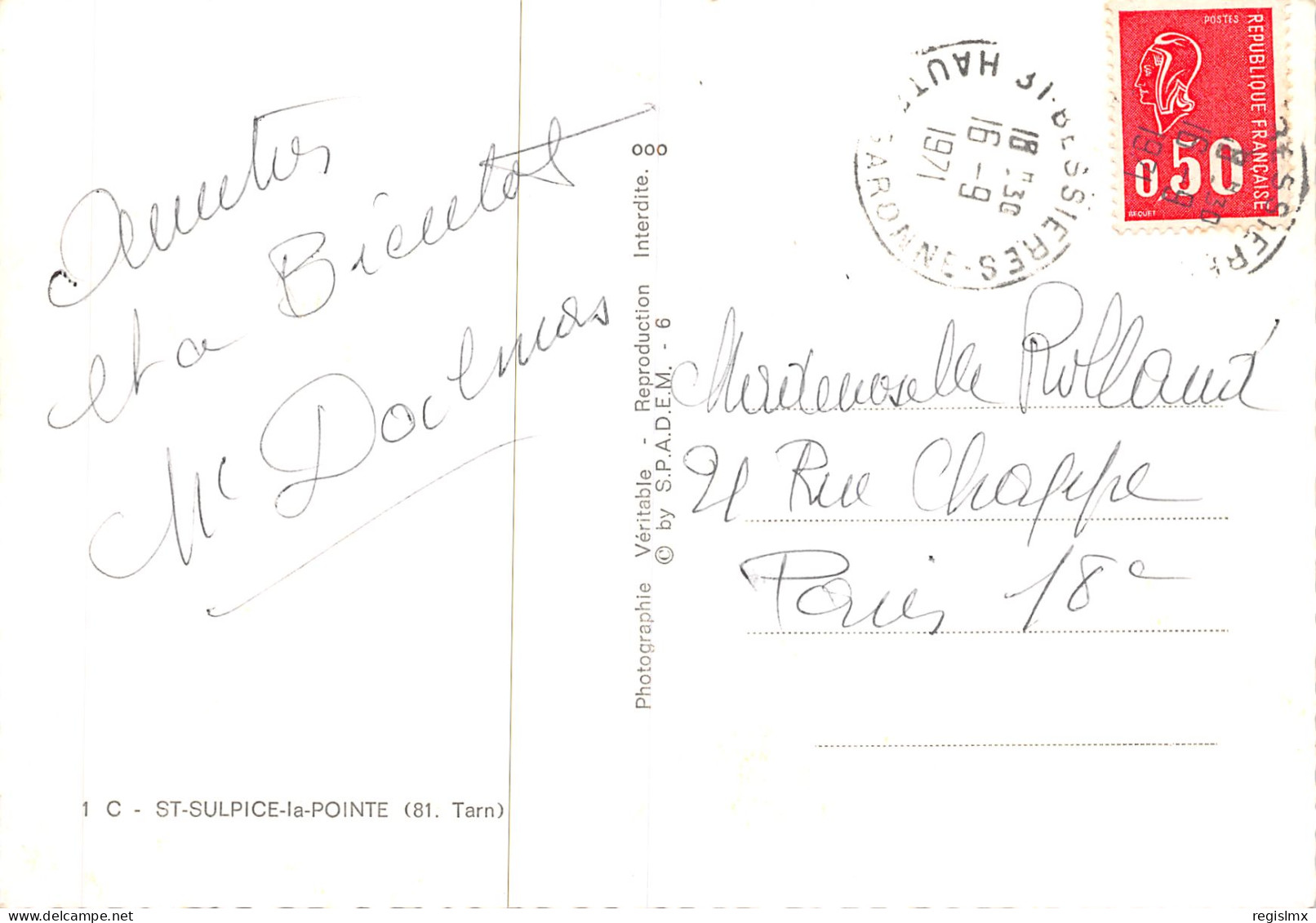 81-SAINT SULPICE LA POINTE-N°T574-A/0389 - Other & Unclassified