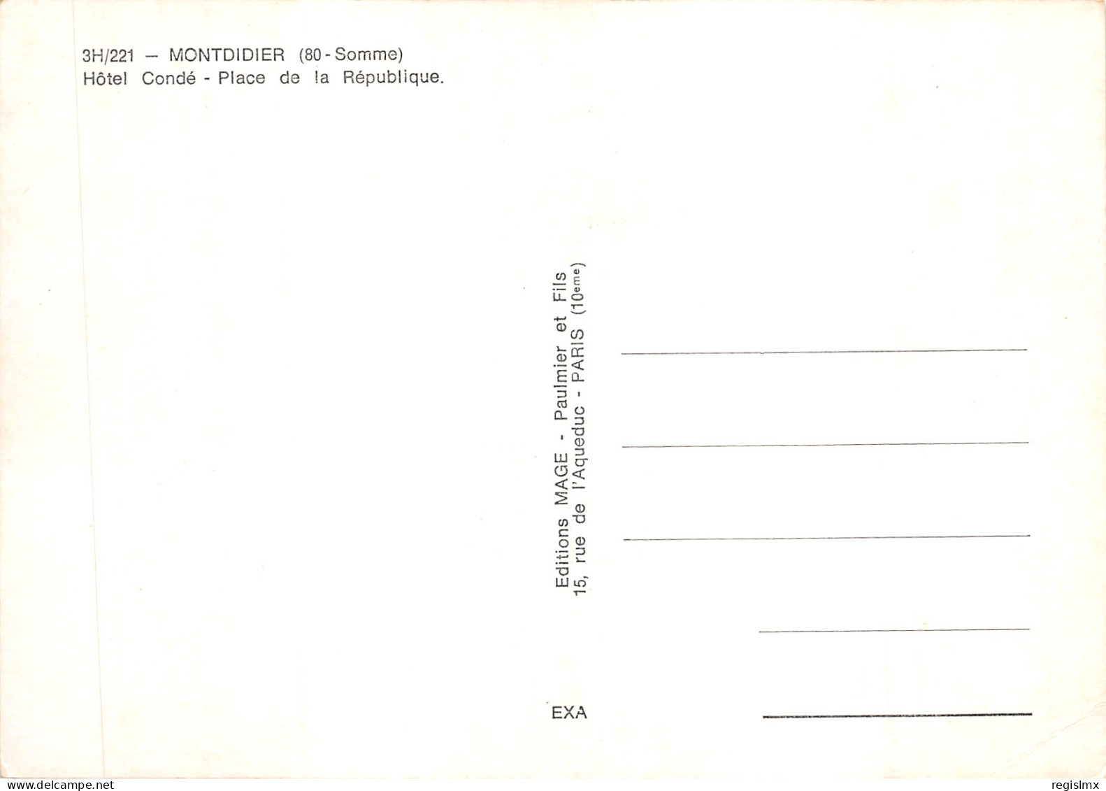 80-MONTDIDIER-N°T574-A/0251 - Montdidier