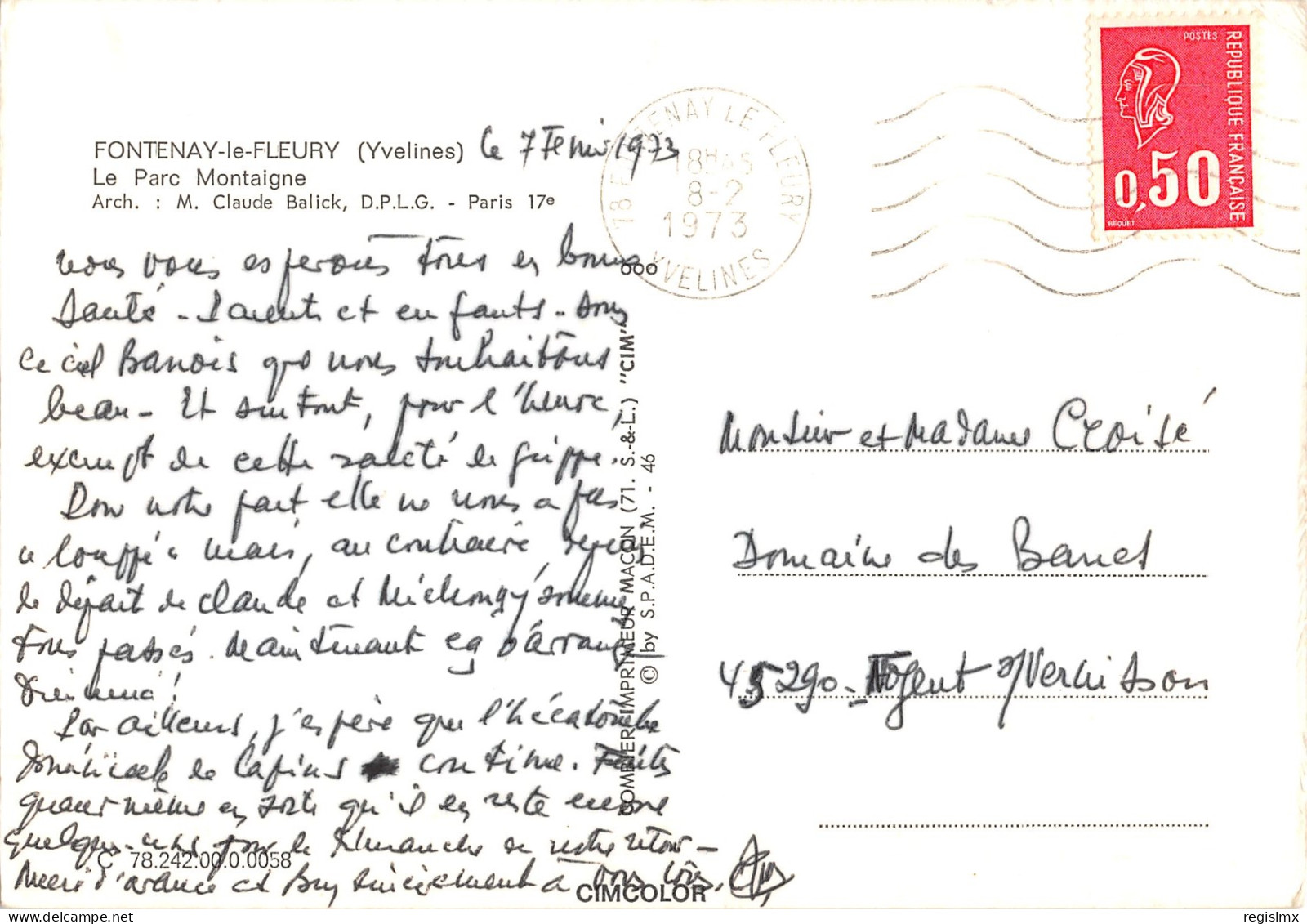 78-FONTENAY LE FLEURY-N°T574-A/0115 - Other & Unclassified