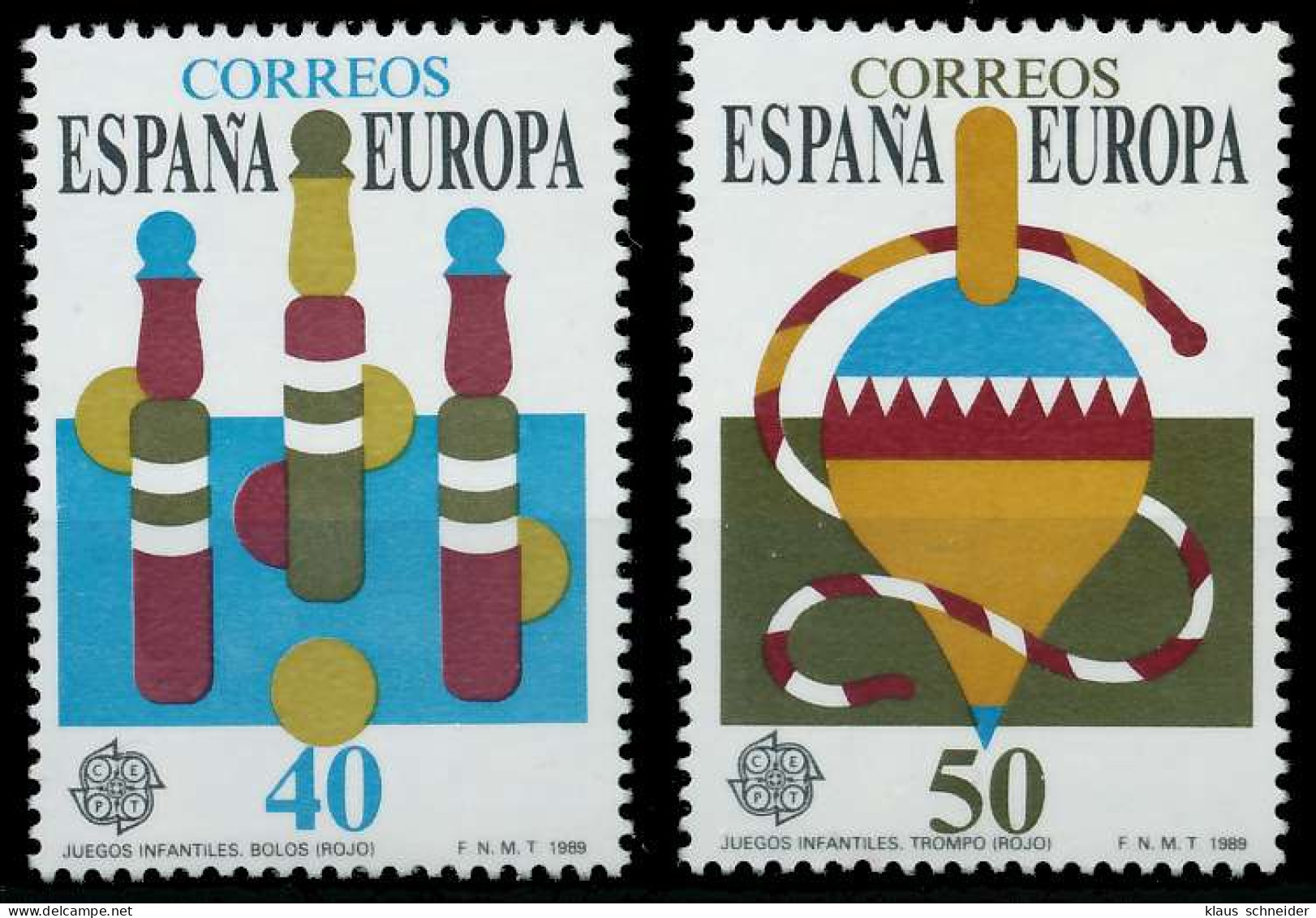 SPANIEN 1989 Nr 2885-2886 Postfrisch S1FD312 - Unused Stamps