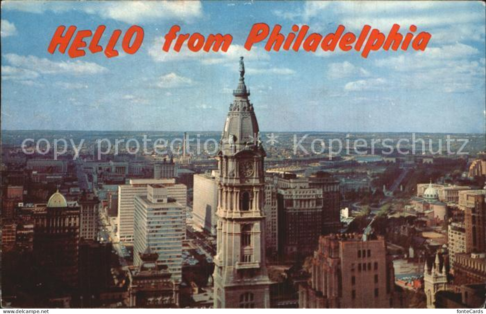 72608356 Philadelphia Pennsylvania Fliegeraufnahme City Hall Philadelphia Pennsy - Sonstige & Ohne Zuordnung