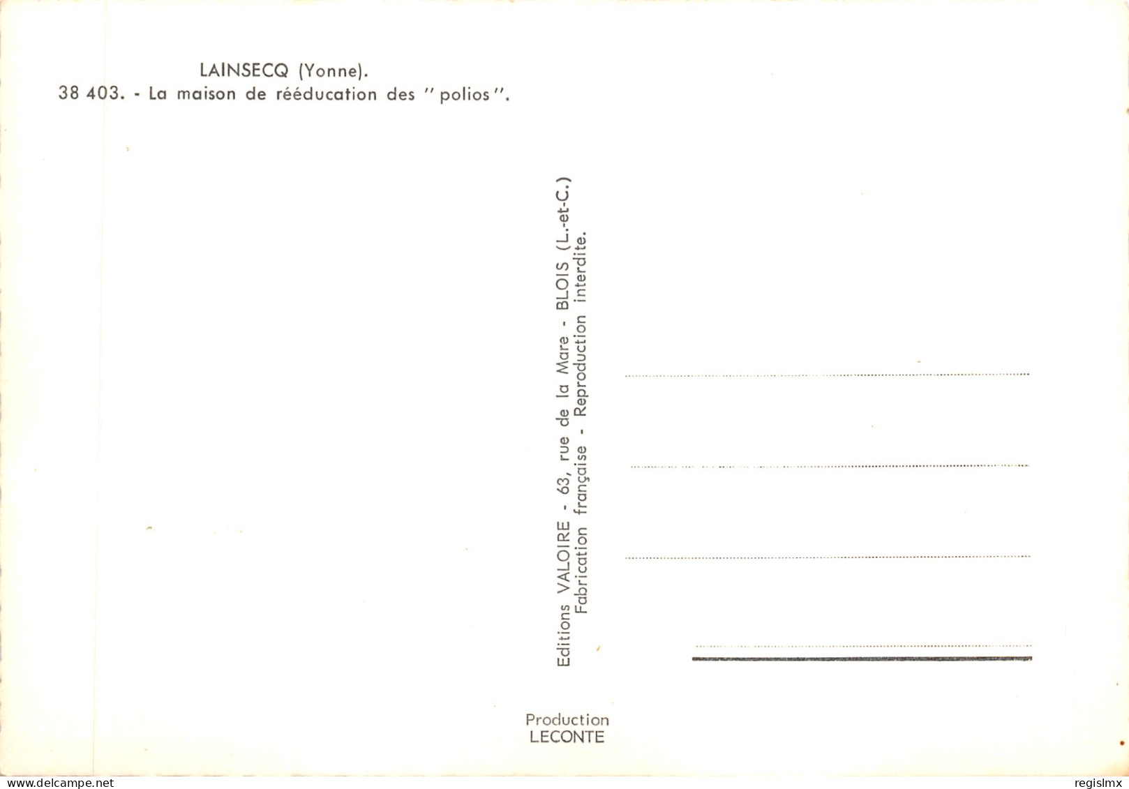 89-LAINSECQ-N°T575-A/0143 - Andere & Zonder Classificatie