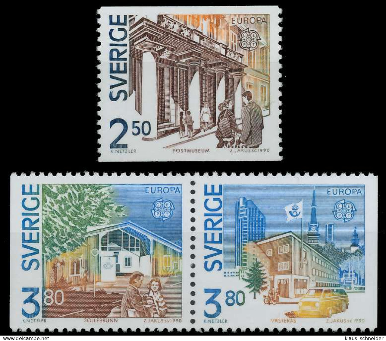 SCHWEDEN 1990 Nr 1589-1591mWP Postfrisch S201082 - Nuovi