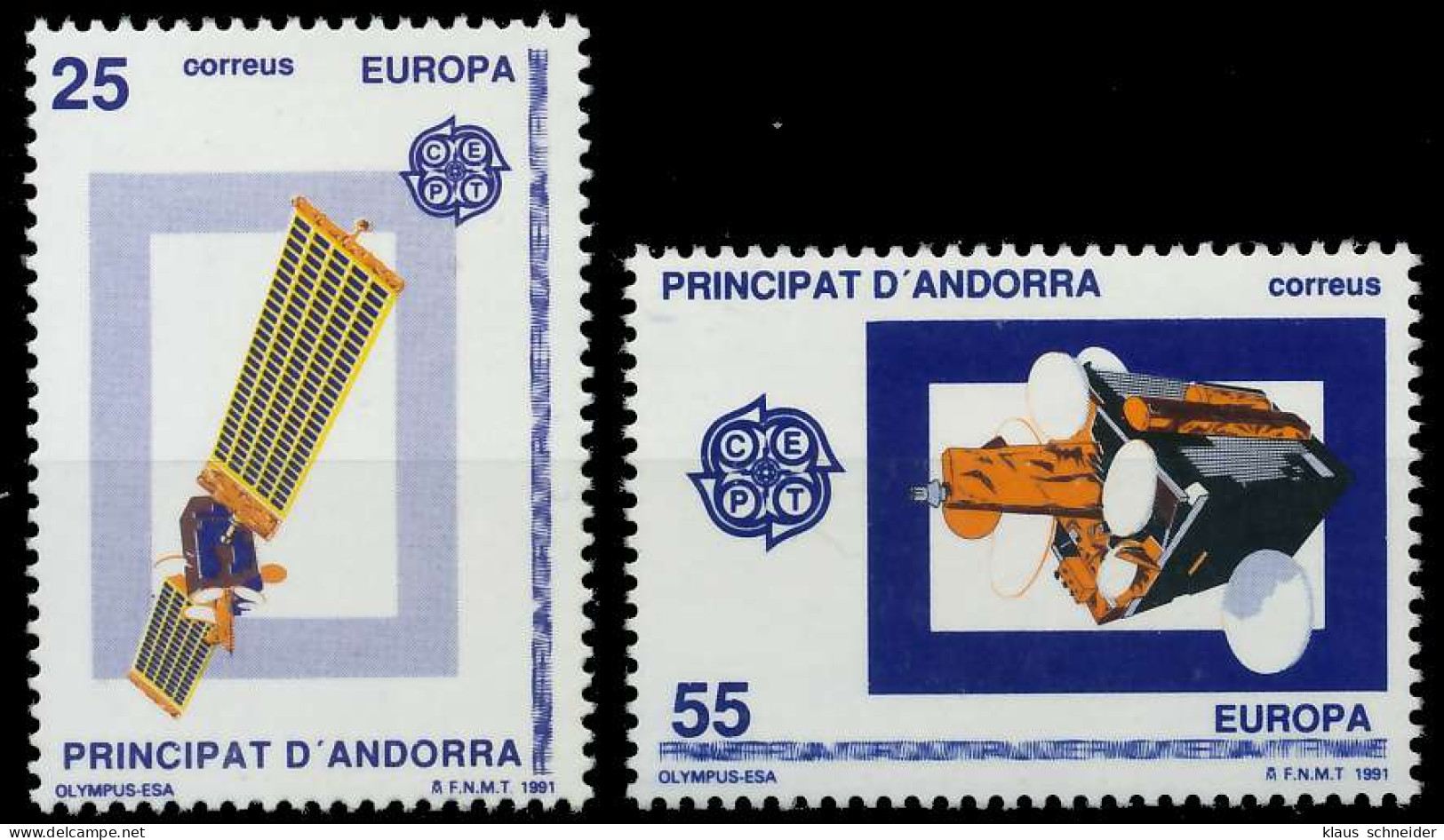 ANDORRA SPANISCHE POST 1990-2000 Nr 221-222 Postfrisch S20127E - Neufs