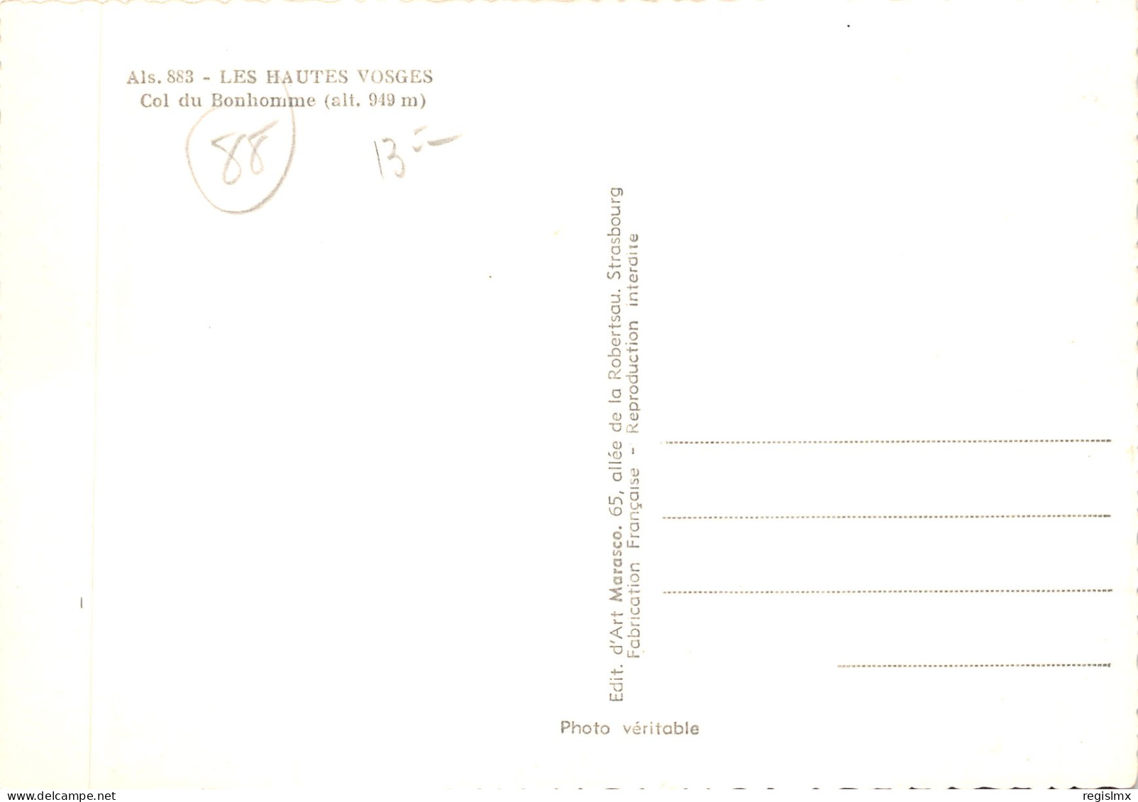 88-COL DU BONHOMME-N°T574-D/0359 - Other & Unclassified