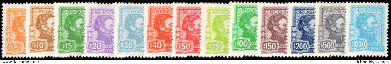 Uruguay 1972 General Jose Artigas Set Unmounted Mint. - Uruguay