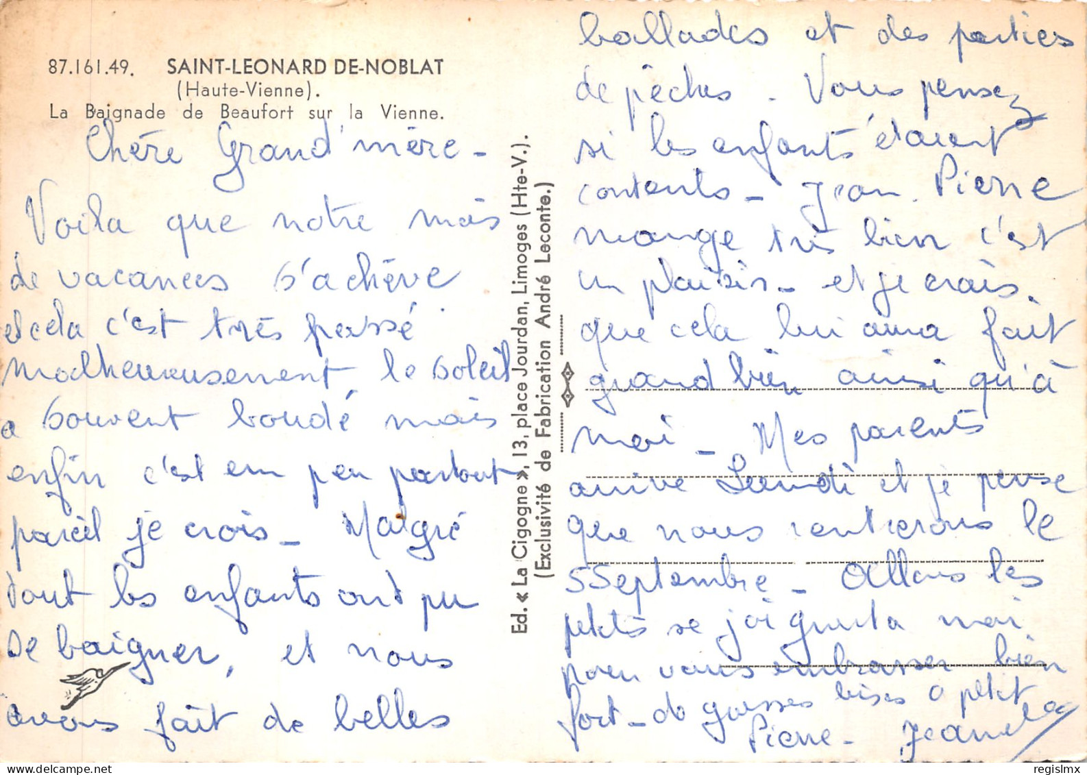 87-SAINT LEONARD DE NOBLAT-N°T574-D/0155 - Saint Leonard De Noblat