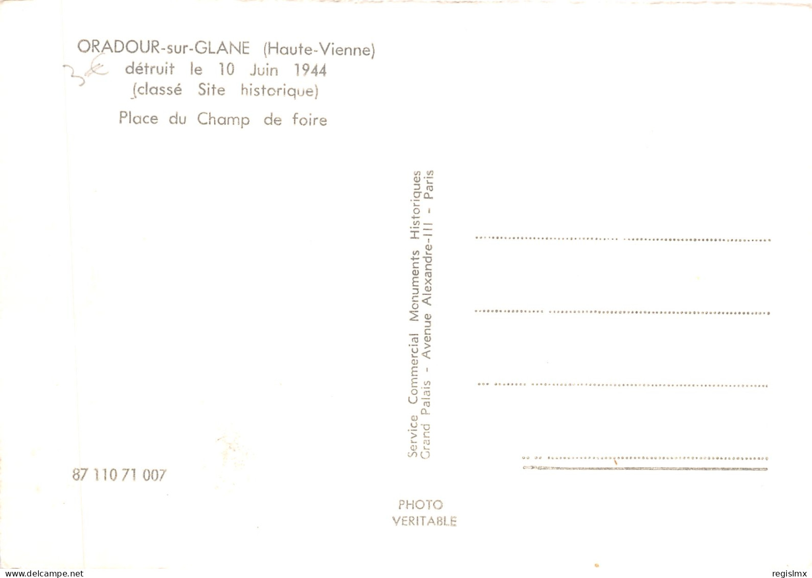87-ORADOUR SUR GLANE-N°T574-D/0145 - Oradour Sur Glane