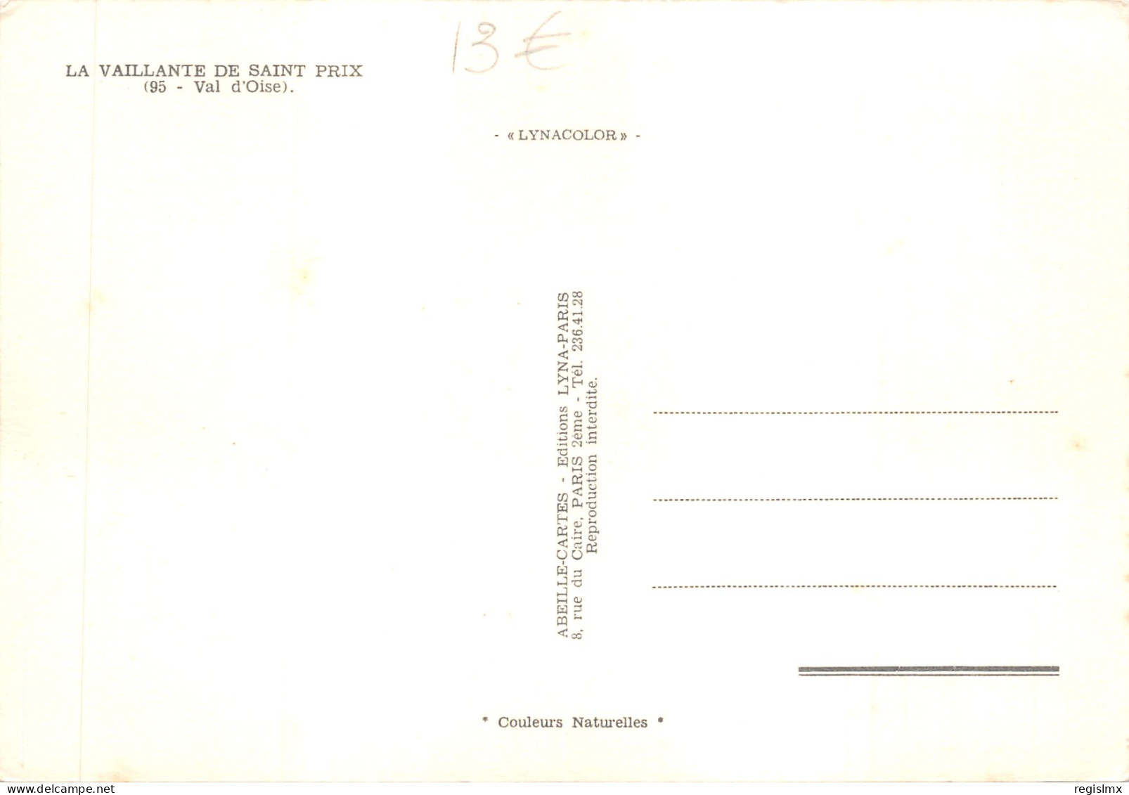 95-SAINT PRIX-ORCHESTRE LA VAILLANTE-N°T575-C/0155 - Saint-Prix