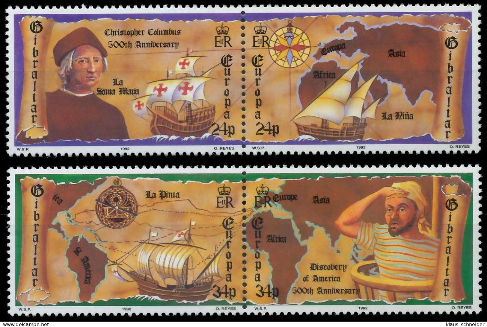 GIBRALTAR 1992 Nr 638-641 Postfrisch WAAGR PAAR S20717A - Gibilterra