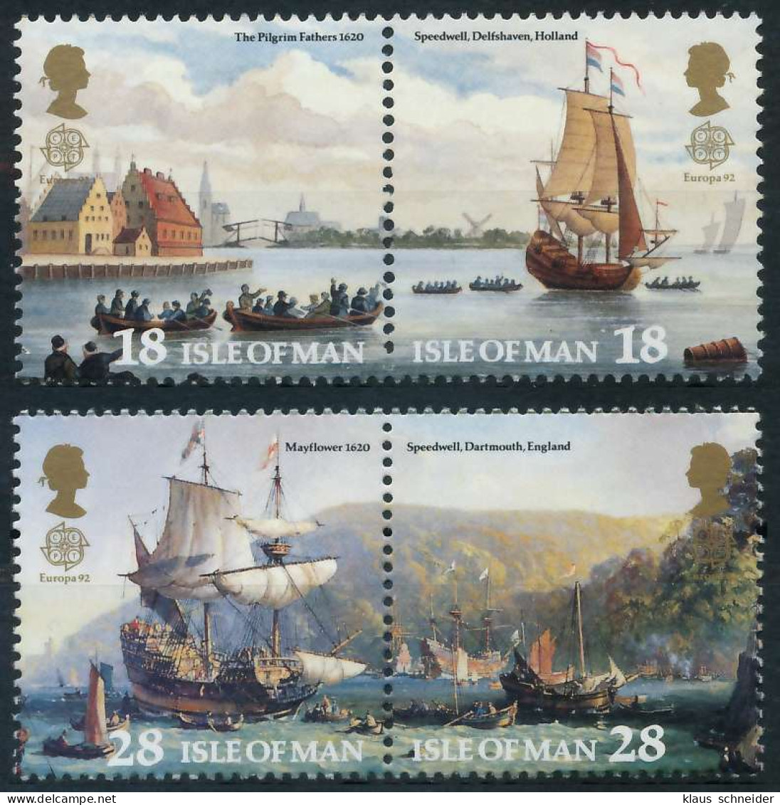 ISLE OF MAN 1992 Nr 503-506 Postfrisch WAAGR PAAR S2072A2 - Man (Insel)