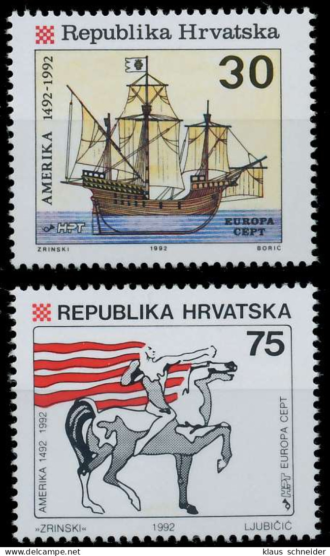 KROATIEN 1992 Nr 209-210 Postfrisch S2073E2 - Croacia