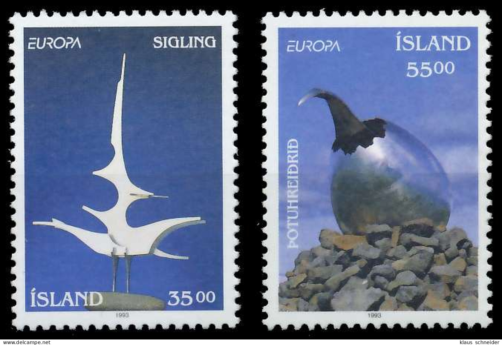 ISLAND 1993 Nr 786-787 Postfrisch S20ABD2 - Unused Stamps