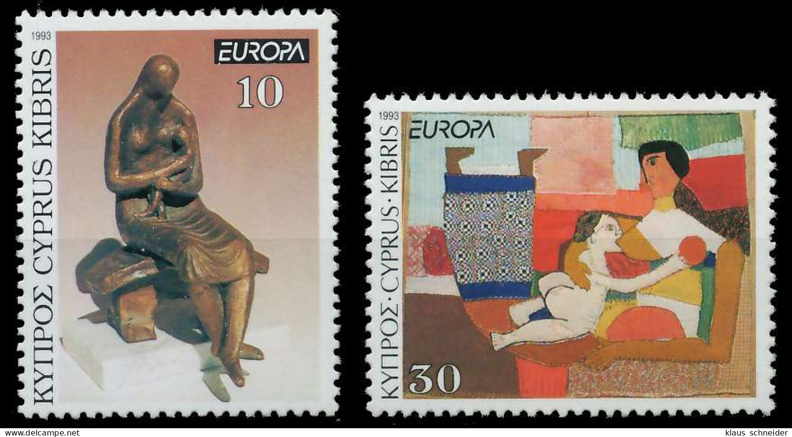 ZYPERN 1993 Nr 803-804 Postfrisch S20DECA - Unused Stamps