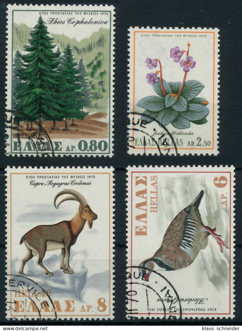 GRIECHENLAND 1970 Nr 1049-1052 Gestempelt X5E70A2 - Used Stamps