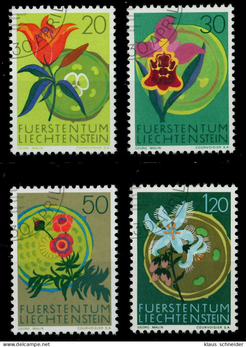 LIECHTENSTEIN 1970 Nr 521-524 Gestempelt X5E7142 - Gebruikt