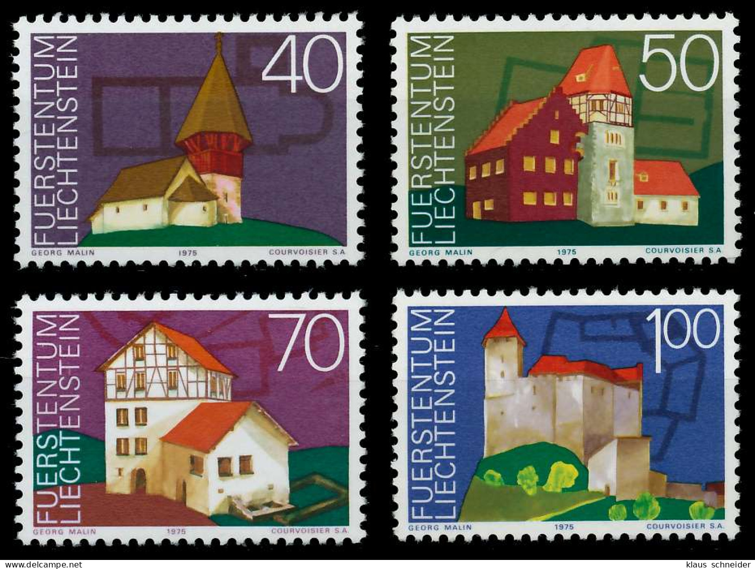 LIECHTENSTEIN 1975 Nr 630-633 Postfrisch S21C2A2 - Ungebraucht