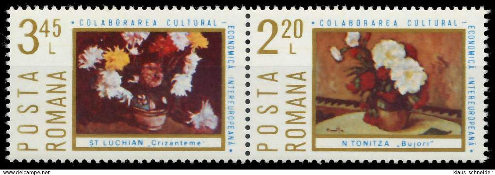 RUMÄNIEN 1975 Nr 3259 Und 3258 Postfrisch WAAGR PAAR S21C47E - Unused Stamps