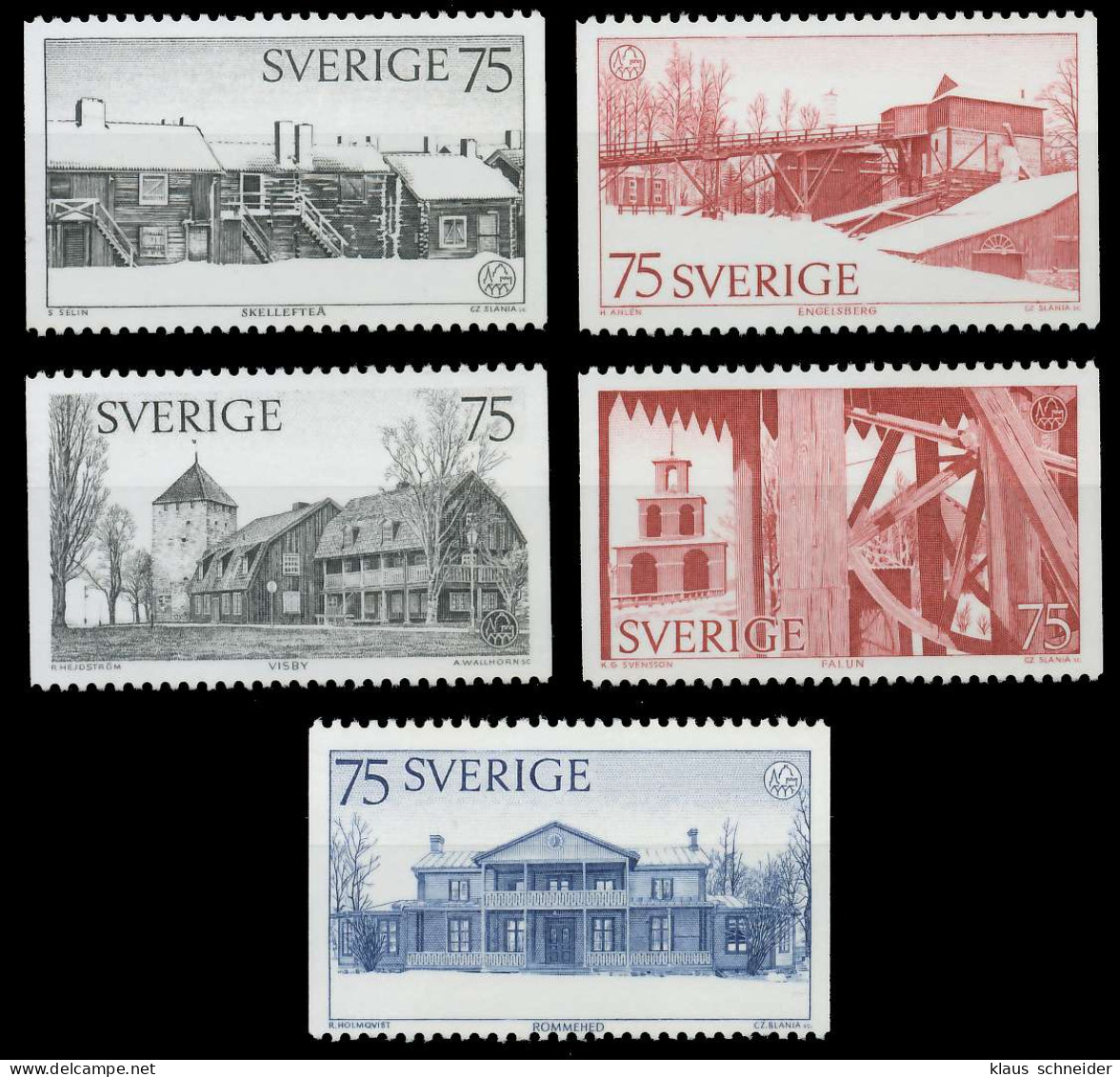 SCHWEDEN 1975 Nr 908-912 Postfrisch S21FC9A - Unused Stamps