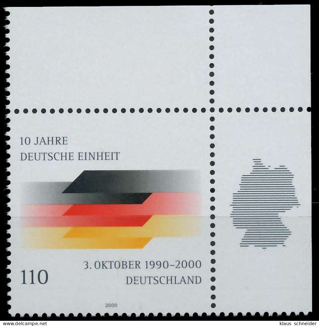 BRD BUND 2000 Nr 2142 Postfrisch ECKE-ORE X60EA92 - Unused Stamps