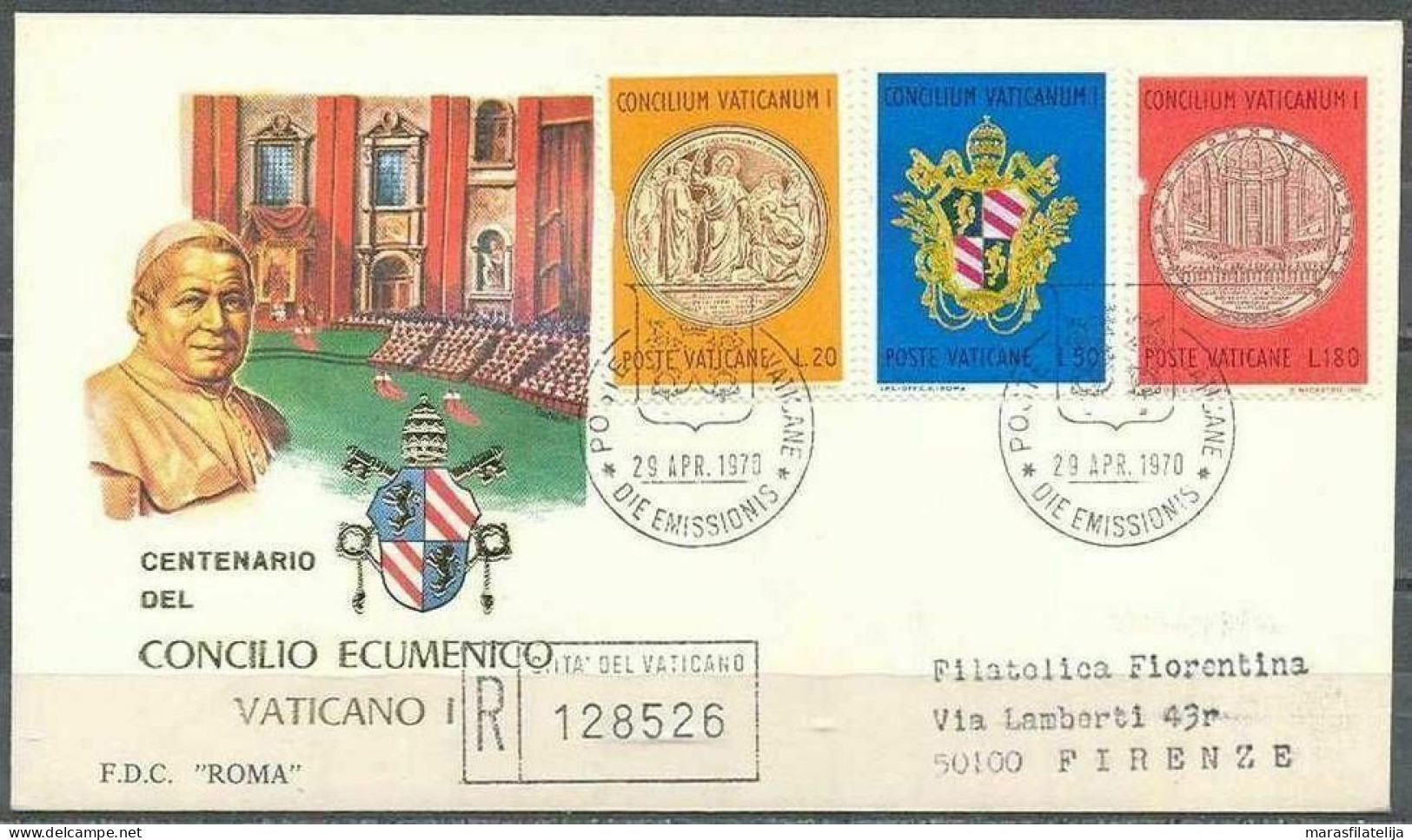 Vatican 1970, Century Of Ecumen Concil, Nice FDC - Otros & Sin Clasificación