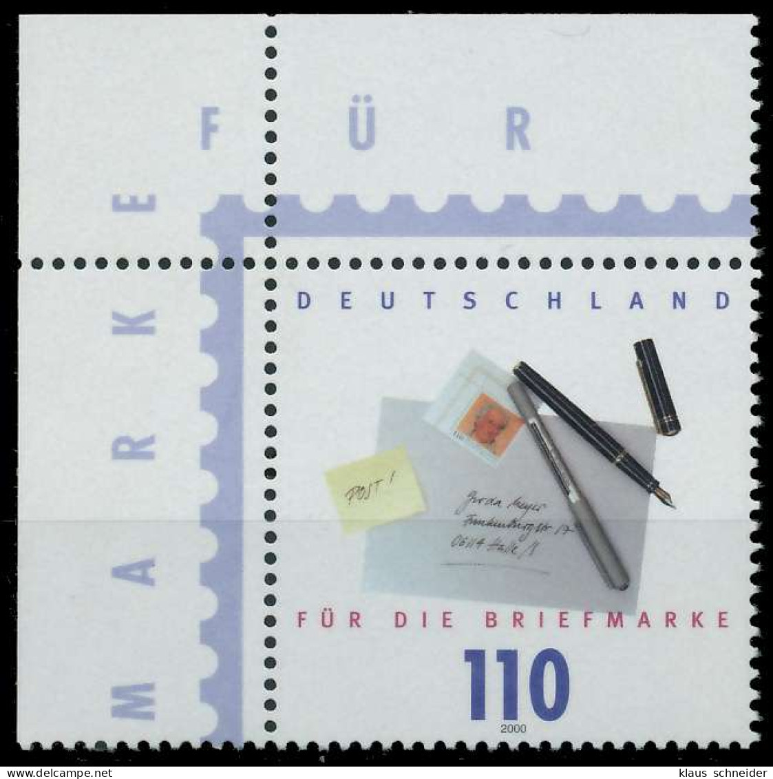 BRD BUND 2000 Nr 2148 Postfrisch ECKE-OLI X60EB22 - Unused Stamps