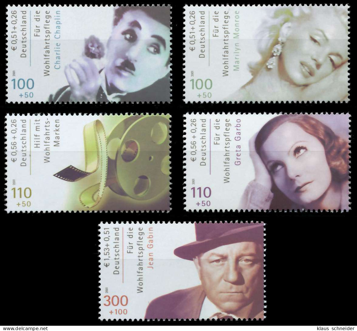 BRD BUND 2001 Nr 2218A-2222A Postfrisch X611E7A - Unused Stamps