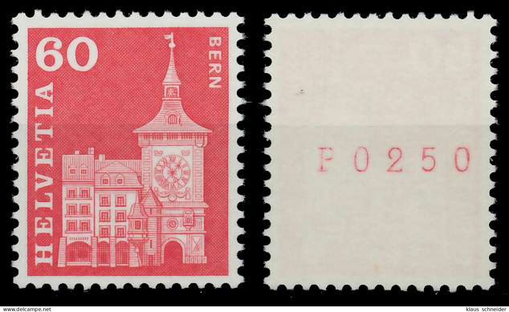 SCHWEIZ ROLLENMARKEN Nr 705xR L-P Postfrisch X679532 - Coil Stamps