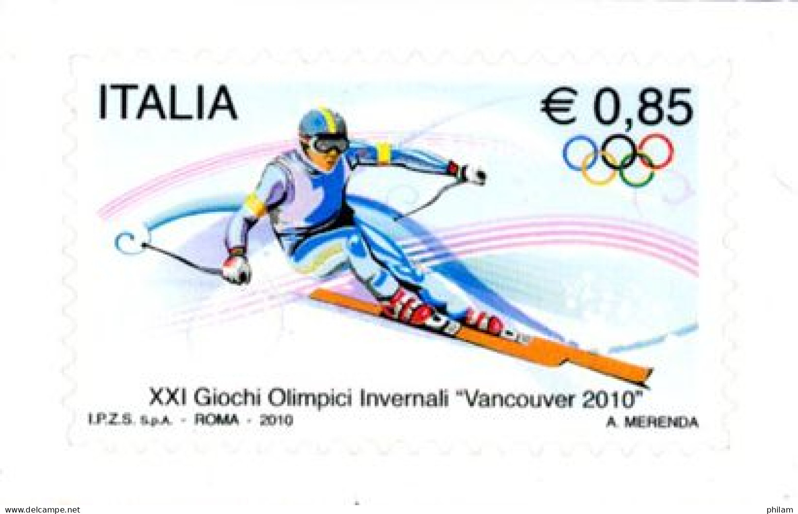 ITALIE 2010-J.O.Hiver Vancouver 2010-1 V. - 2001-10: Mint/hinged