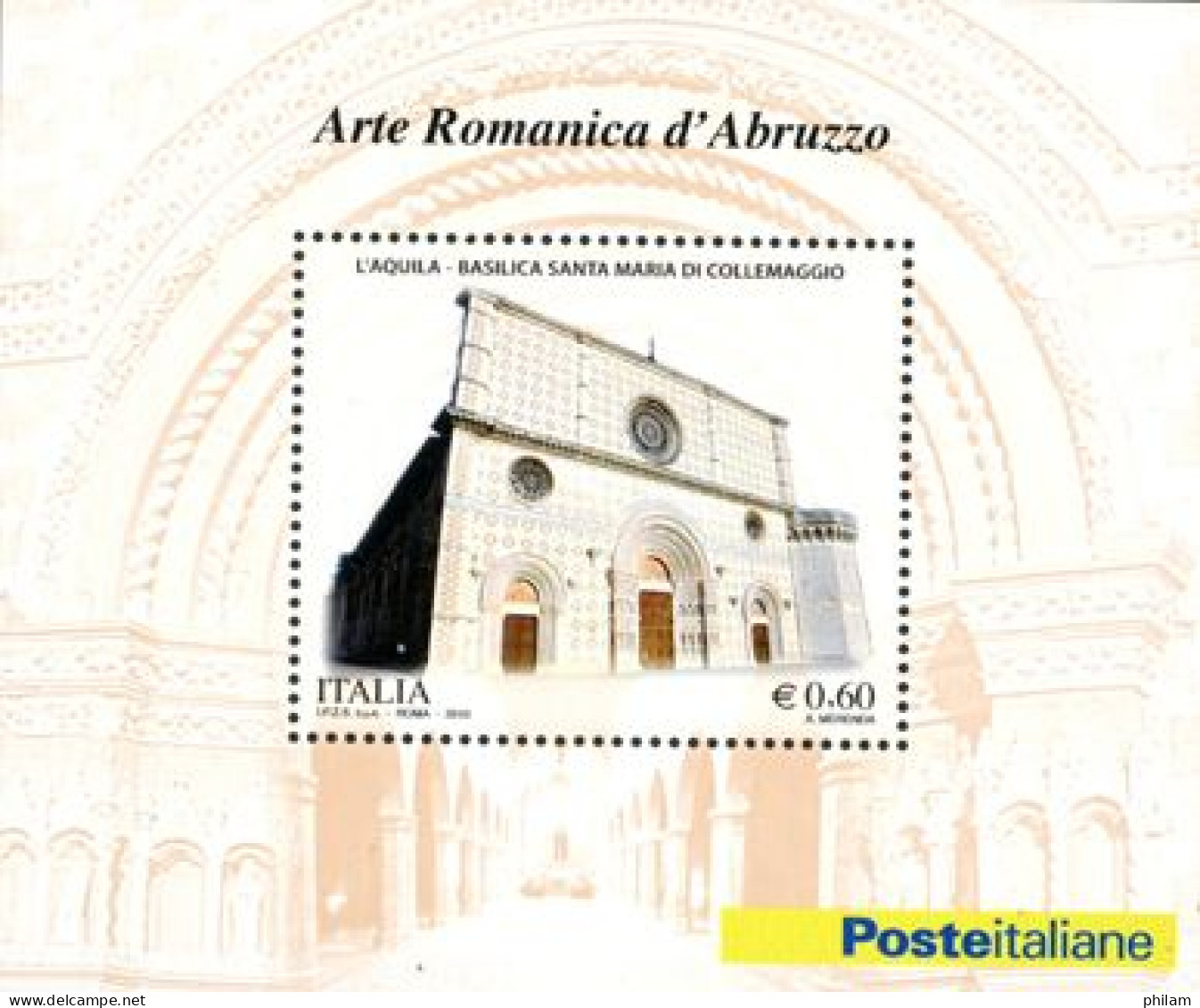 ITALIE 2010-Basilique Santa Maria Collemaggio-1 BF - Blocks & Sheetlets
