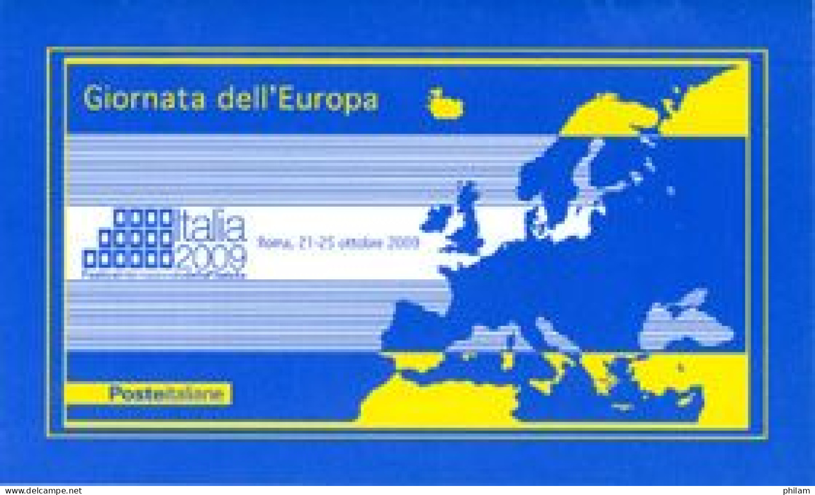 ITALIE 2009-Journée De L'Europe-carnet-1 CA - Postzegelboekjes