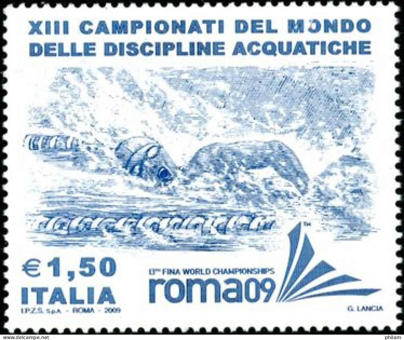 ITALIE 2009-Championnat Monde Disciplines Aquatiques-1 V. - 2001-10: Ungebraucht