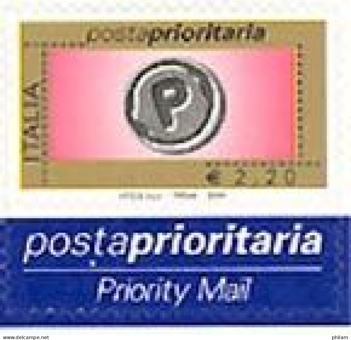 ITALIE 2004-Poste Prioritaire Euro 2.20-1 V. - 2001-10: Nieuw/plakker