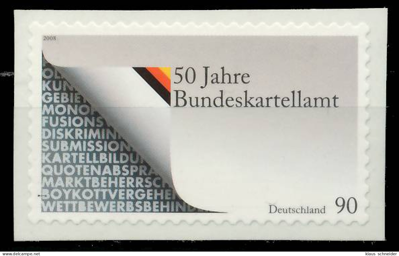 BRD BUND 2008 Nr 2655f Postfrisch S38DC46 - Unused Stamps